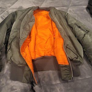 Navy green TOP GUN Reversible jacket